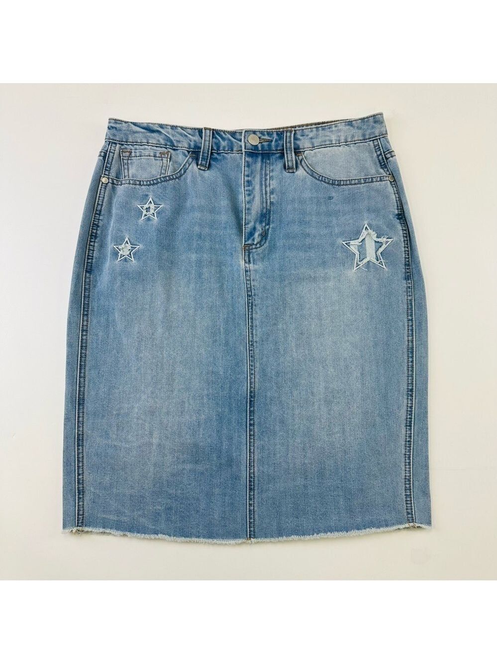 Buffalo denim star Ivy high rise pencil skirt Size 29” western coastal cowgirl